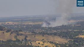 Vegetation fire breaks out in Vacaville