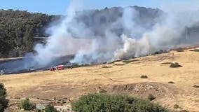 San Francisco firefighters call for additional units to wildland fire in McLaren Park