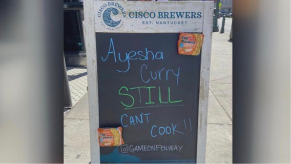'Ayesha Curry STILL can't cook:' sign battle heats up in Boston