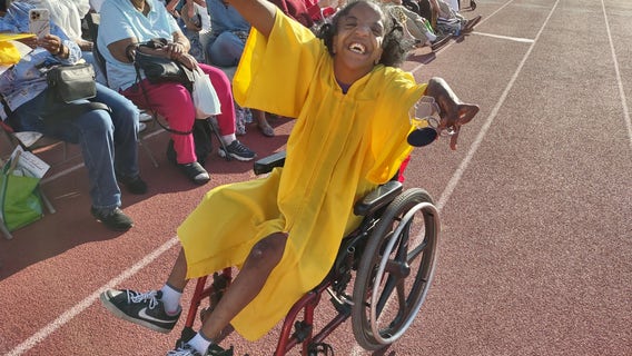 Oakland teen, who was told she would never walk on her own, walks the stage for graduation