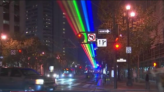 Photos: San Francisco lights world's largest pride flag