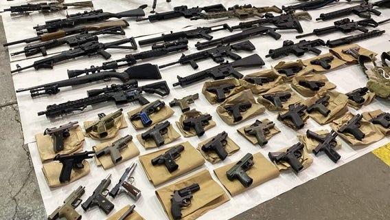 Search of homicide suspect's home reveals arsenal of weapons, police say