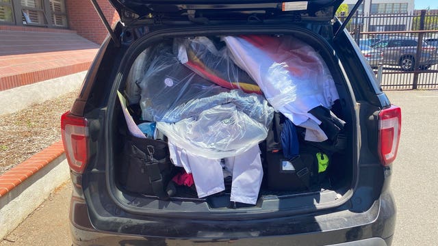 Three people arrested for allegedly stealing goods from Alameda shopping mall