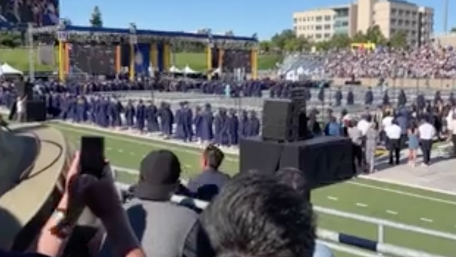 Scorching heat and medical calls cuts UC Davis graduation short