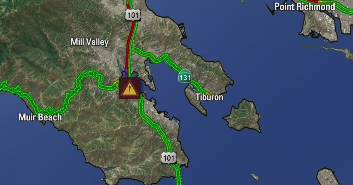 Crash blocks all lanes of SB Highway 101 in Marin County | KTVU FOX 2