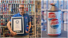Pepsi fan breaks world record with 12,402 can-collection