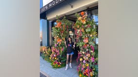 Oakland mom gets attention, praise and an outpouring of love for a stunning, life-size floral installation