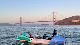 Female rowing team breaks world record on 2,400 mile row from San Francisco to Hawaii