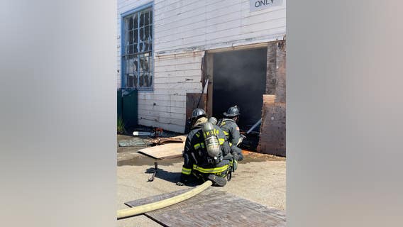 Oakland firefighters providing mutual aid to structure fire on Alameda Point