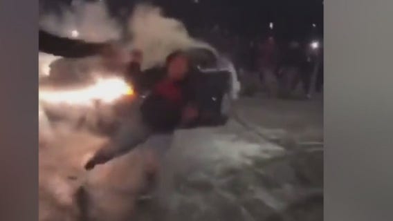 Video: Vallejo sideshow leaves 2 injured, 1 critical