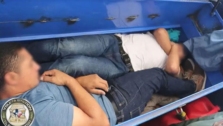 Migrants found hiding in tool boxes