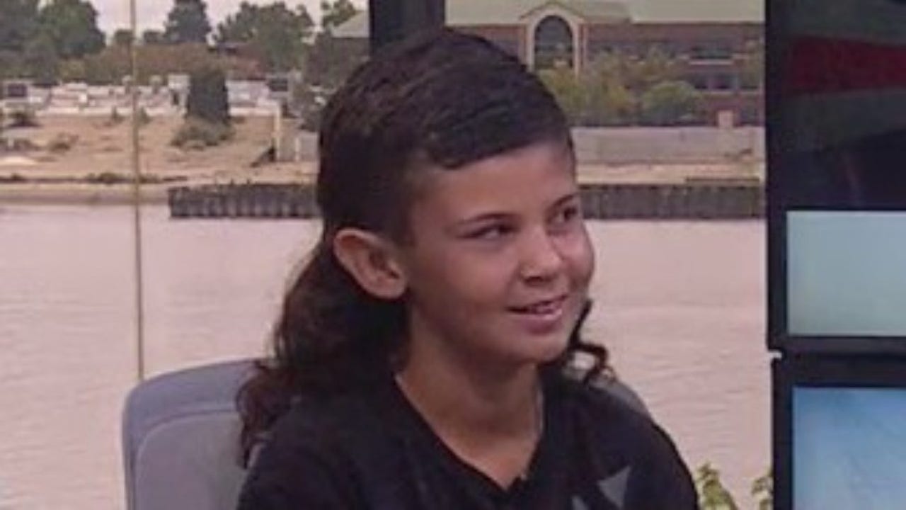 Two Ohio boys vying for USA Mullet Championships, Kid's Division.