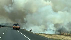 Westbound Hwy 12 in Fairfield reopens, other closures remain in effect after grass fire
