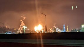 Flaring from Chevron refinery prompts questions from passers-by