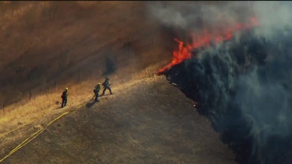 Fairfield brush fire breaks out