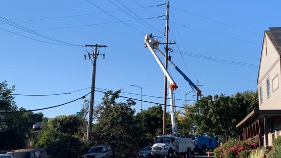 Downed power line starts brush fire in Novato, causes panic at RV park