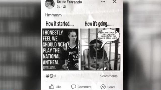 SFPD veteran under fire for social media post mocking Brittney Griner