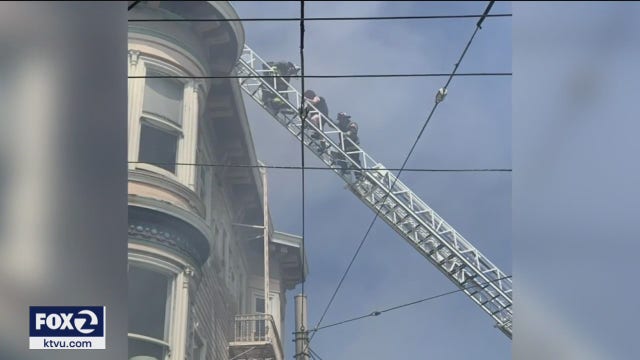 Woman recounts rescue from burning apartment building in San Francisco