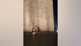Washington Monument defaced with red paint; suspect taken into custody, facing charges: officials