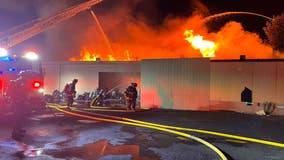 Firefighters battle 3-alarm fire at likely 'grow operation' in San Leandro