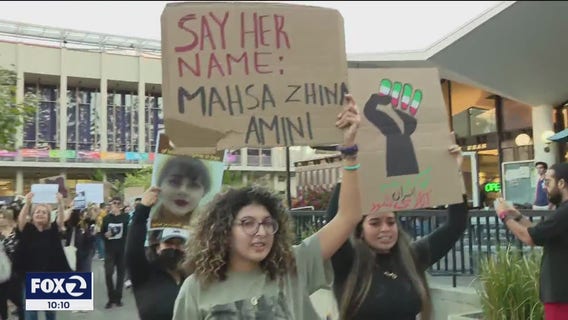 Protests over woman's death escalate in Iran, solidarity rally draws hundreds at UC Berkeley