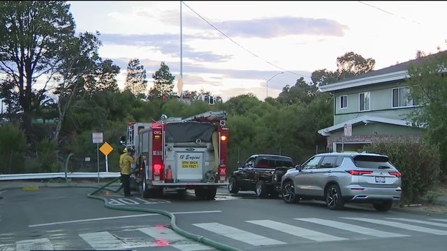 Arson the cause behind grassfires off I-580 in Oakland, fire department says