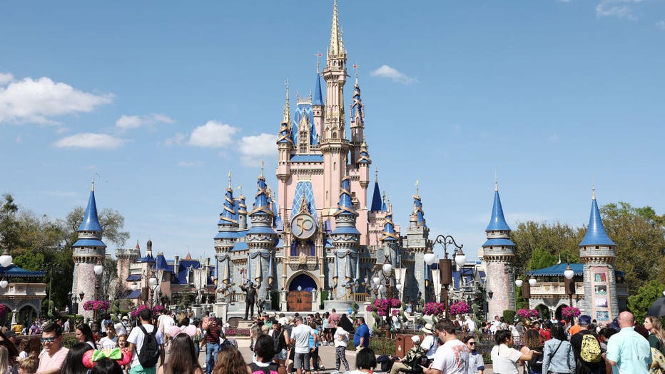 A general view of Cinderella's Castle at Walt Disney World Resort on March 3, 2022, in Lake Buena Vista, Florida. (Photo by Arturo Holmes/Getty Images for Disney Dreamers Academy)