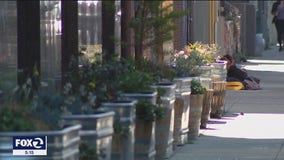 Neighbors use planters to dissuade homeless encampments