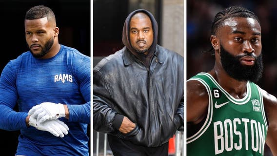 Aaron Donald, Jaylen Brown ditching Kanye West's Donda Sports amid controversy