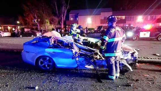 San Jose police say group of racing cars cause roll-over collision
