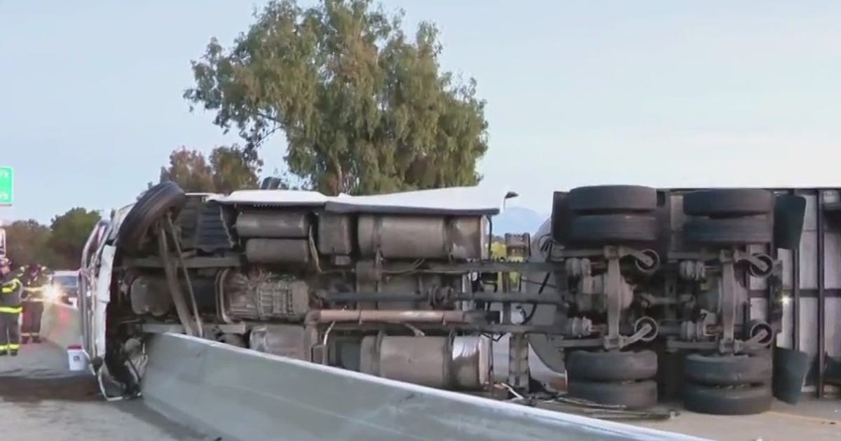 I-680 in Pleasanton reopens after overturned big rig crash | KTVU FOX 2