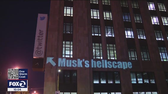 'Musk's hellscape' projected on Twitter building, ultimatum leads to mass exodus