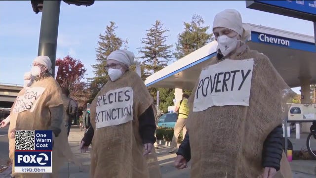 Climate activists in Oakland rally against Chevron, big oil profits
