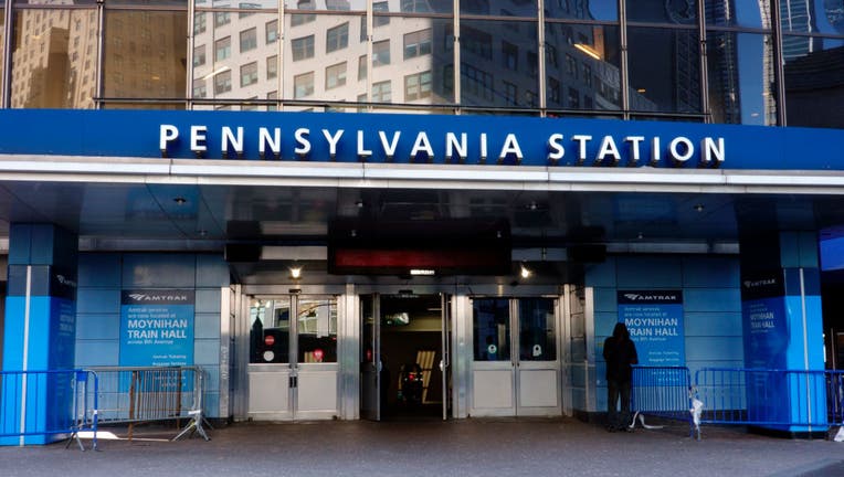 Entrance to Penn Station, Manhattan, New York