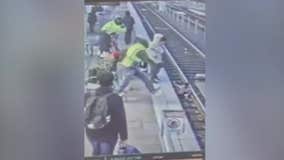 Video shows woman push 3-year-old girl off platform and onto train tracks