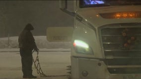 Multiple lanes closed on Santa Clara interstate due to snow & ice accumulation