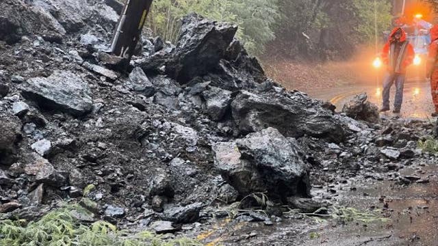 Storm triggers rockslide in Oakland hills, knocking out power to some residents