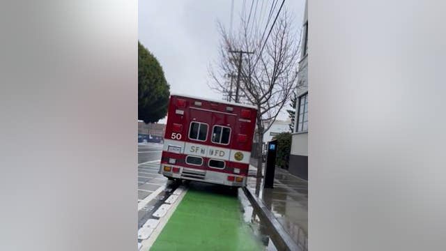 San Francisco bicyclist fumes over ambulance parked in bike lane