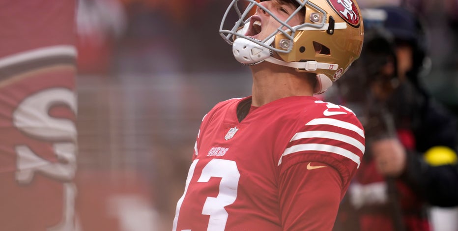 49ers' Brock Purdy has incredible half in first career start, leaves dad in  tears