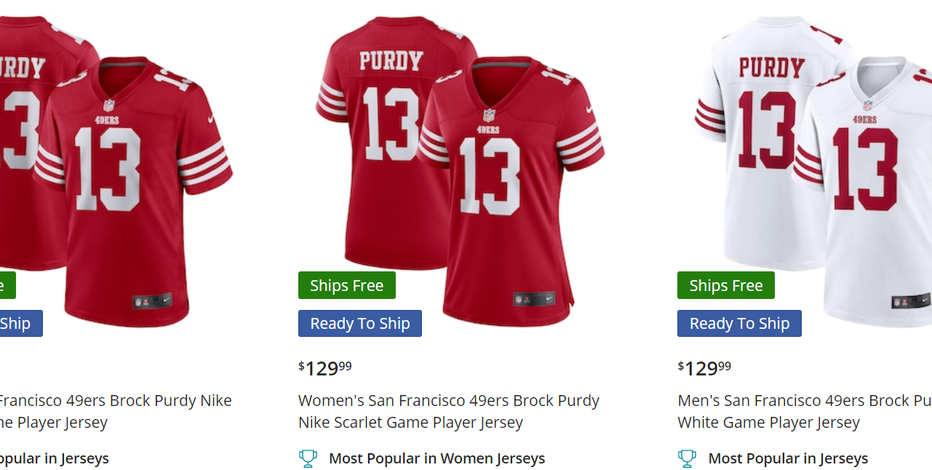 Looking for a Brock Purdy jersey? You may be out of luck
