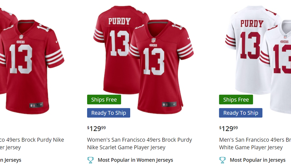 49ers jersey store