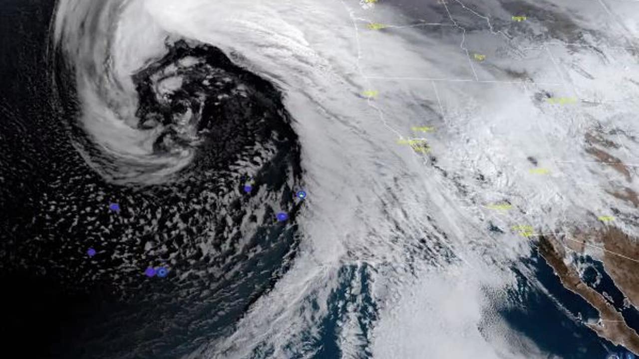 'Bomb Cyclone' Images Show Storm Rolling Into California