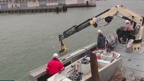 U.S. Army clears debris making way for ships to safely travel the Bay