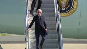 President Biden arrives in California to survey storm damage in Santa Cruz County