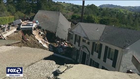 Landslide threatens neighborhood in Orinda, one home already taken downhill