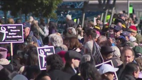 Dueling abortion rights protests held in San Francisco