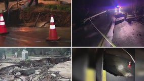 Sinkholes continue to swallow up roadways throughout the Bay