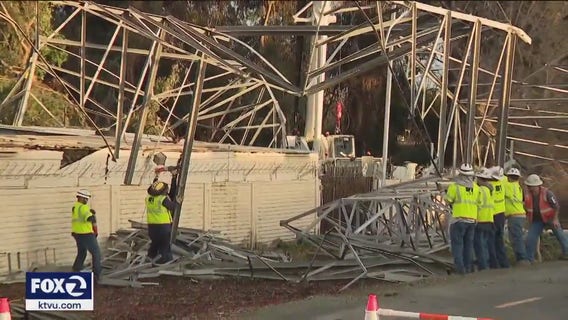 PG&E dismantles fallen transmission tower in San Jose, thousands still without power in South Bay