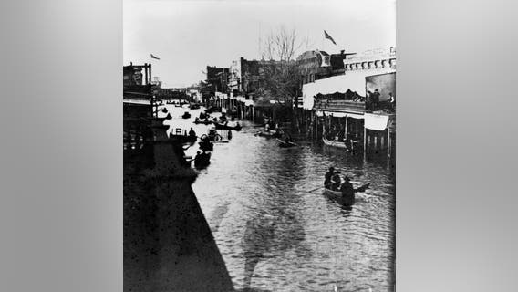 Historical photos of California's biggest floods dating back to 1862