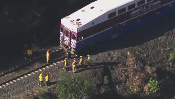 100-foot mudslide stalls ACE train in Sunol, passengers evacuate